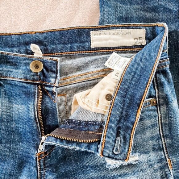 Rag & Bone Dre Distressed Jeans in Watts Size 25 - Picture 5 of 8